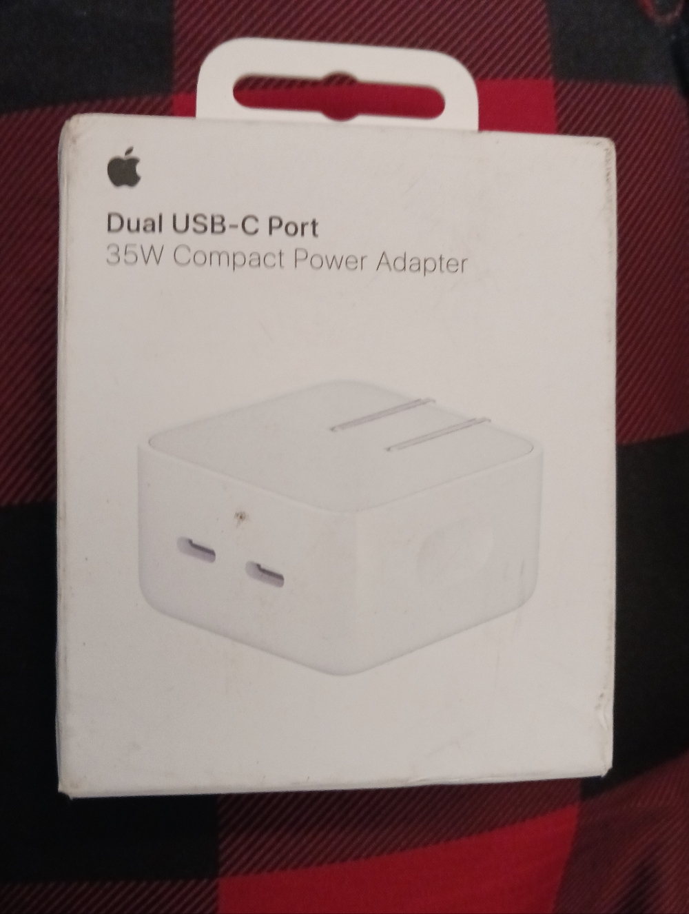 Apple Dual USB-C Port 35W Compact Power Adapter, New Sealed